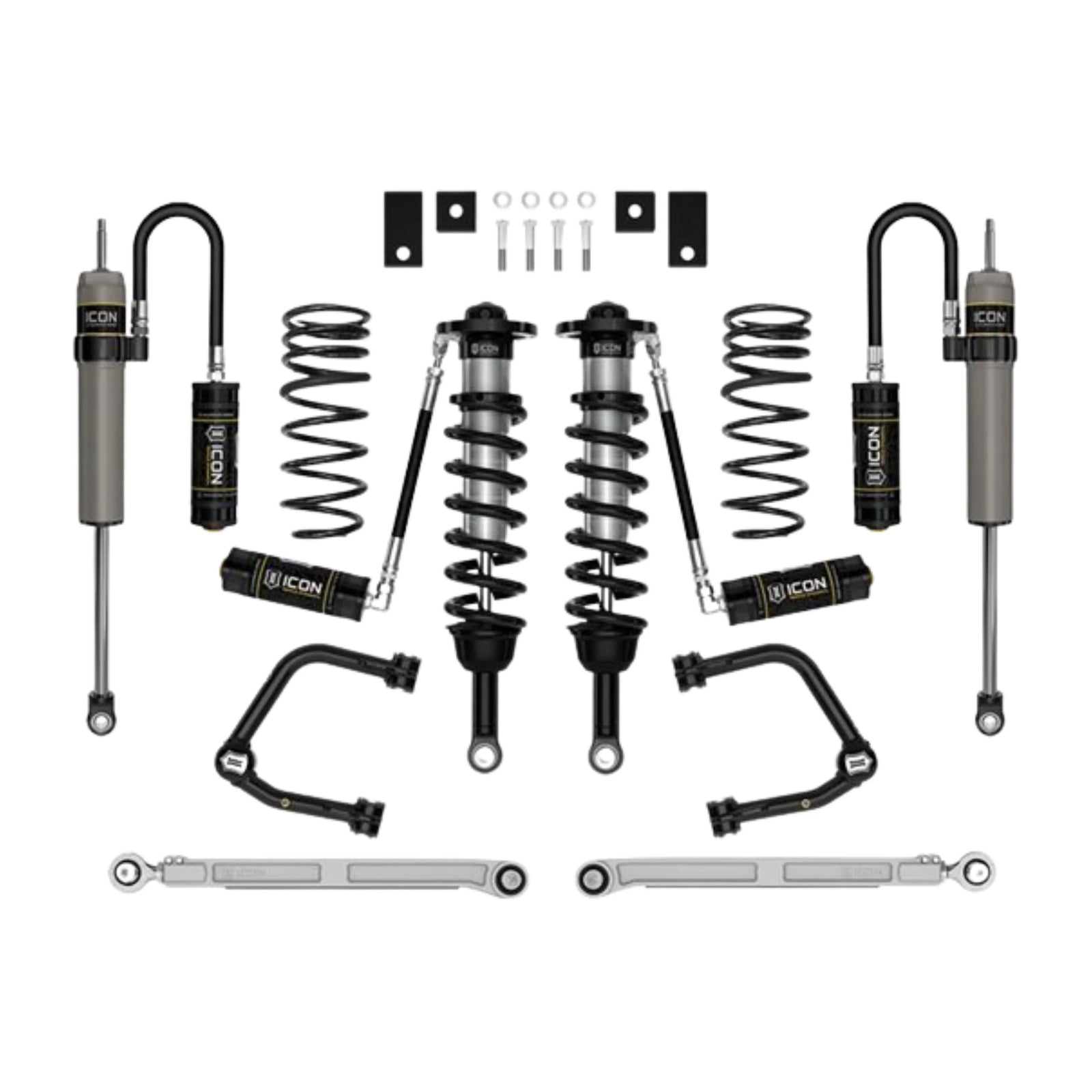 Icon | Stage 8 Suspension System | W/Tubular Upper Control Arms | 3-4.25" Lift | High Road Suspension