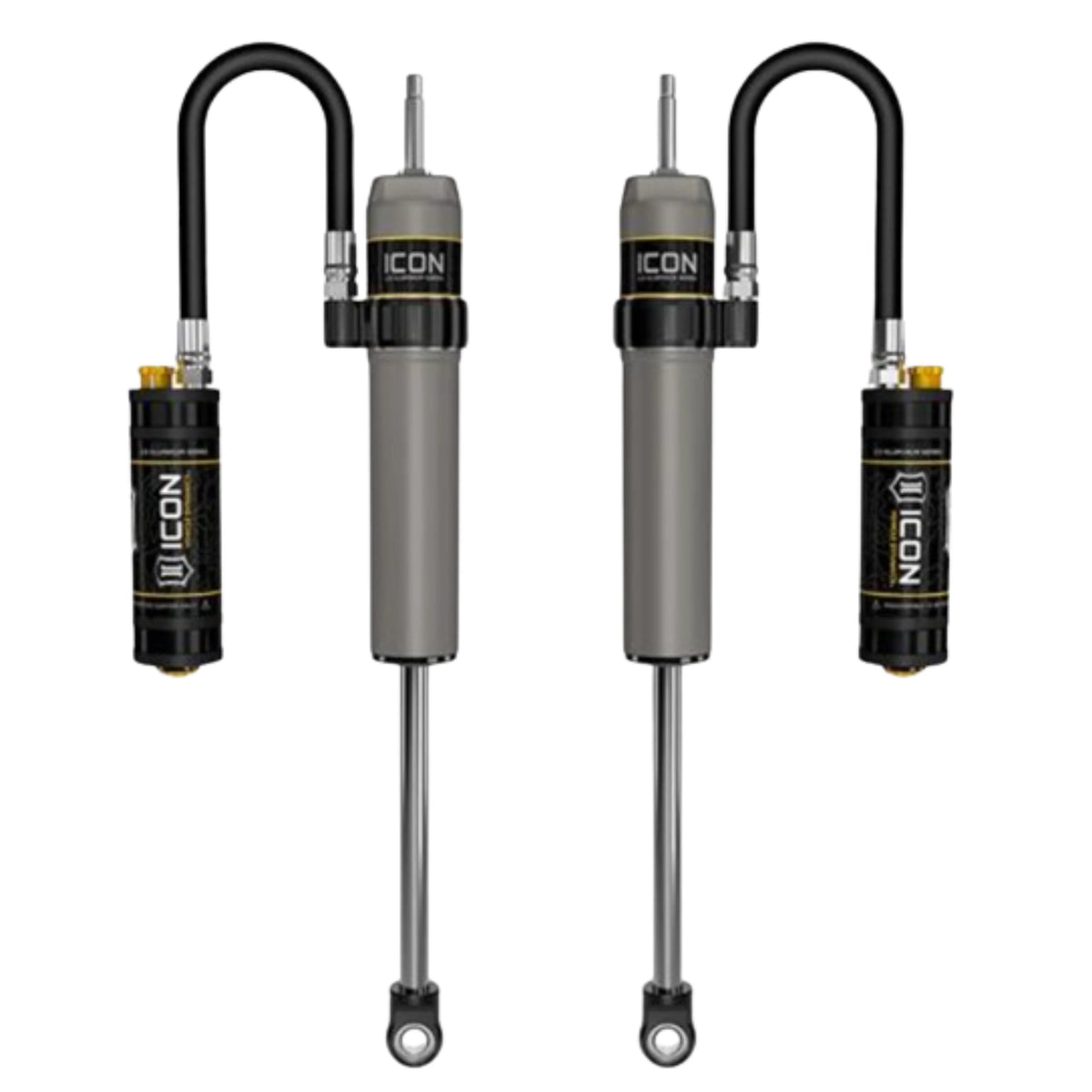 Icon | 3-3.5" Lift | 2.5" VS Remote Reservoir Rear Shocks W/CDCV | Pair | High Road Suspension