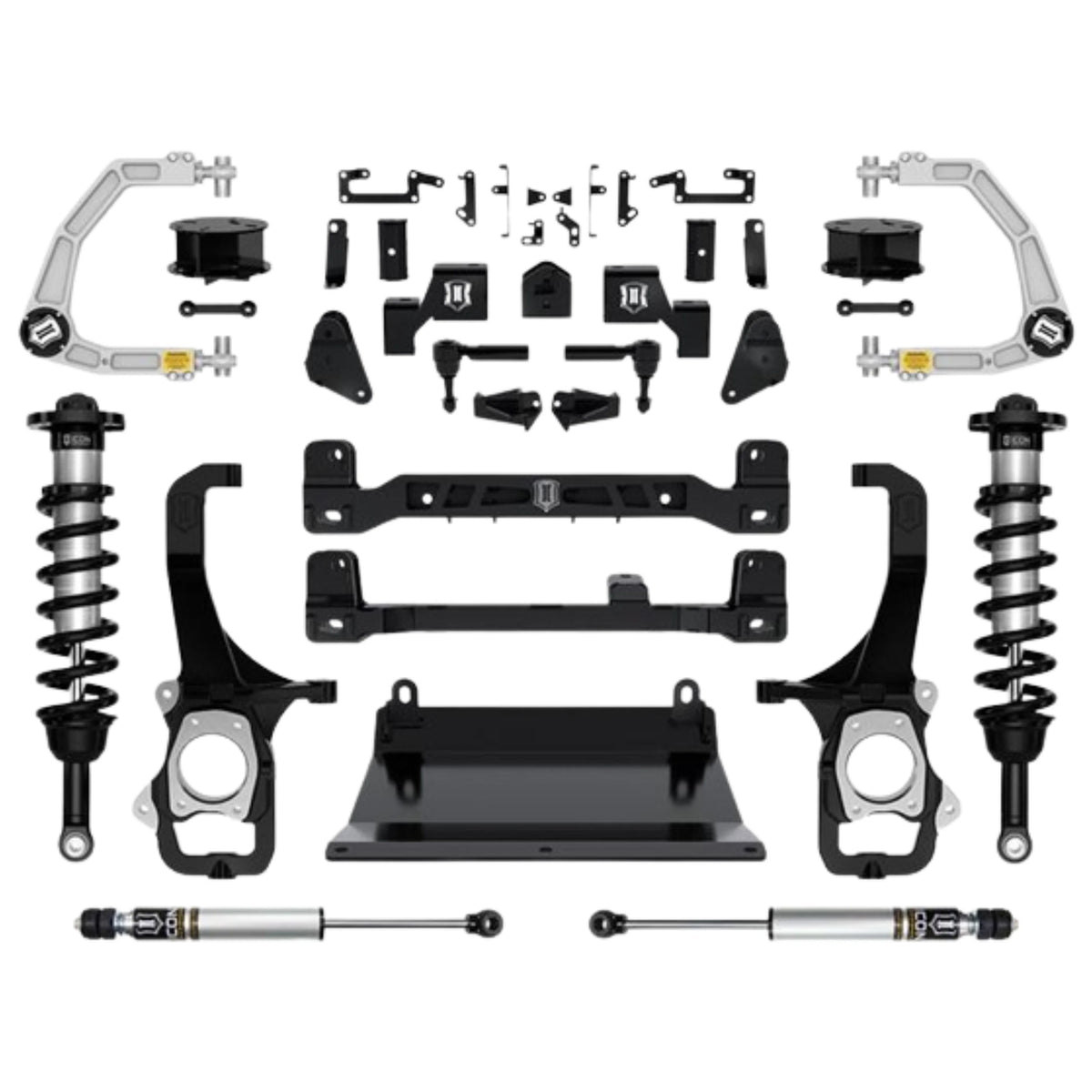 Icon | 6" Lift | Stage 2 Suspension System | W/ Billet Upper Control Arms | High Road Suspension
