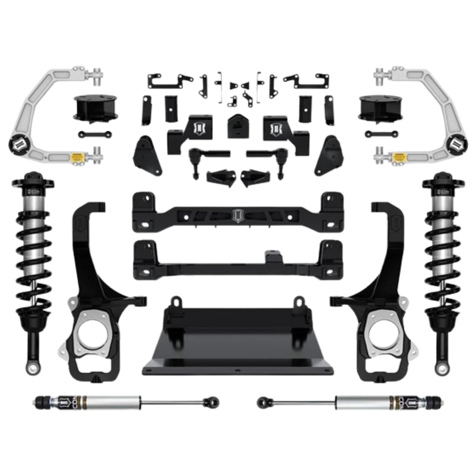 Icon | 6" Lift | Stage 2 Suspension System | W/ Billet Upper Control Arms | High Road Suspension