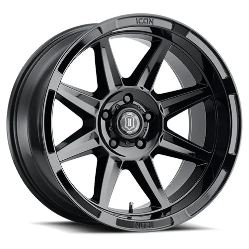Icon Alloys | Bandit | Gloss Black | 20 x 10 | -24mm Offset | High Road Suspension
