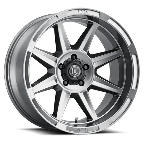 Icon Alloys | Bandit | Gun Metal | 20 x 10 | -24mm Offset | High Road Suspension