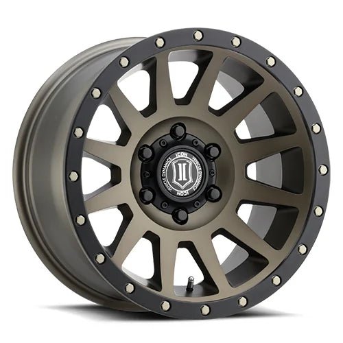 ICON ALLOYS | COMPRESSION | BRONZE | 18x9 | 6x5.5 | 0 Offset | 5" BS | High Road Suspension