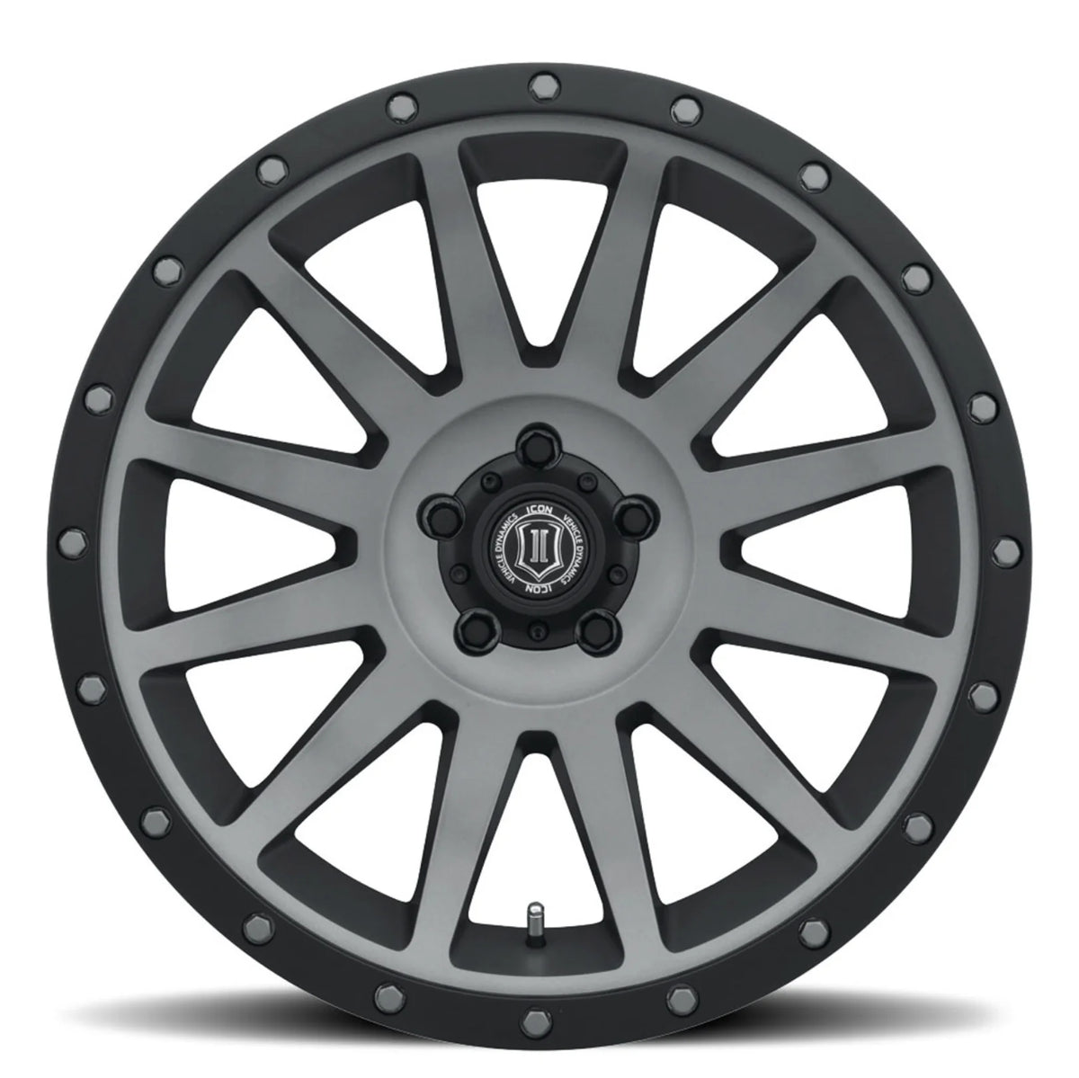 ICON ALLOYS | COMPRESSION | TITANIUM | 20x10 | 6x5.5 | -19 Offset | 4.75" BS – View 2 | High Road Suspension