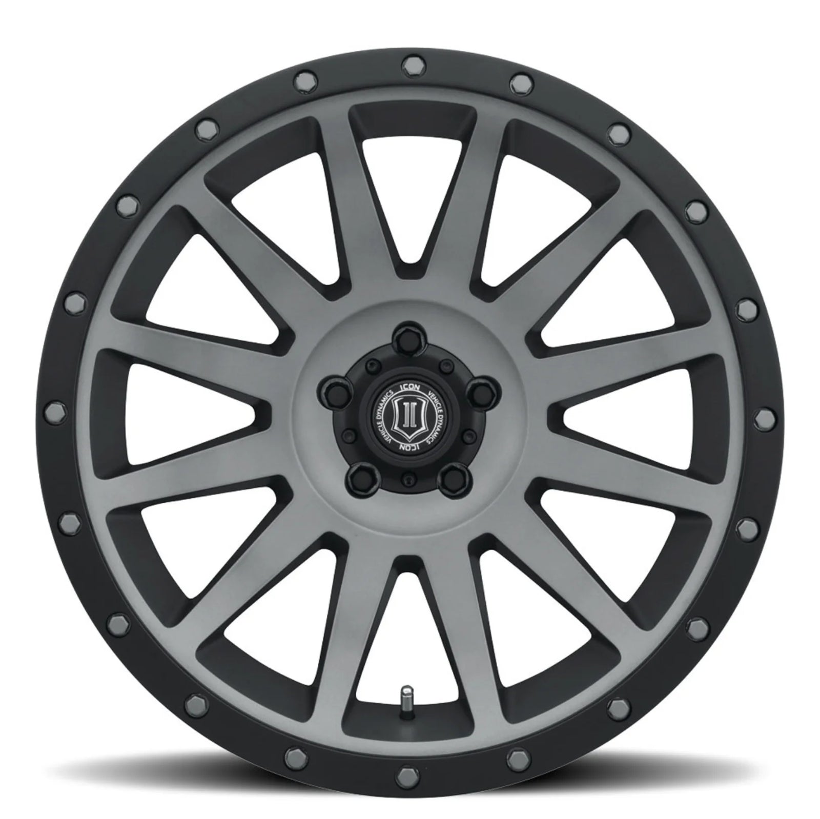 ICON ALLOYS | COMPRESSION | TITANIUM | 20x10 | 6x5.5 | -19 Offset | 4.75" BS – View 2 | High Road Suspension