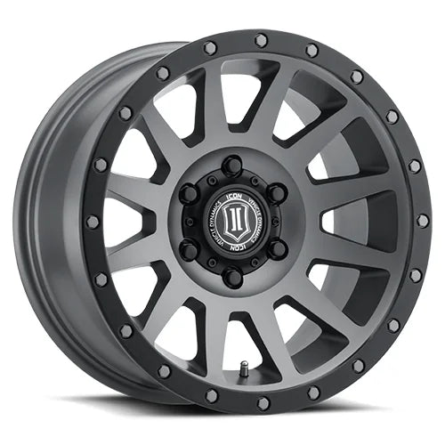 Icon Alloys | Compression Titanium | 17 x 8.5 | +25mm Offset | High Road Suspension