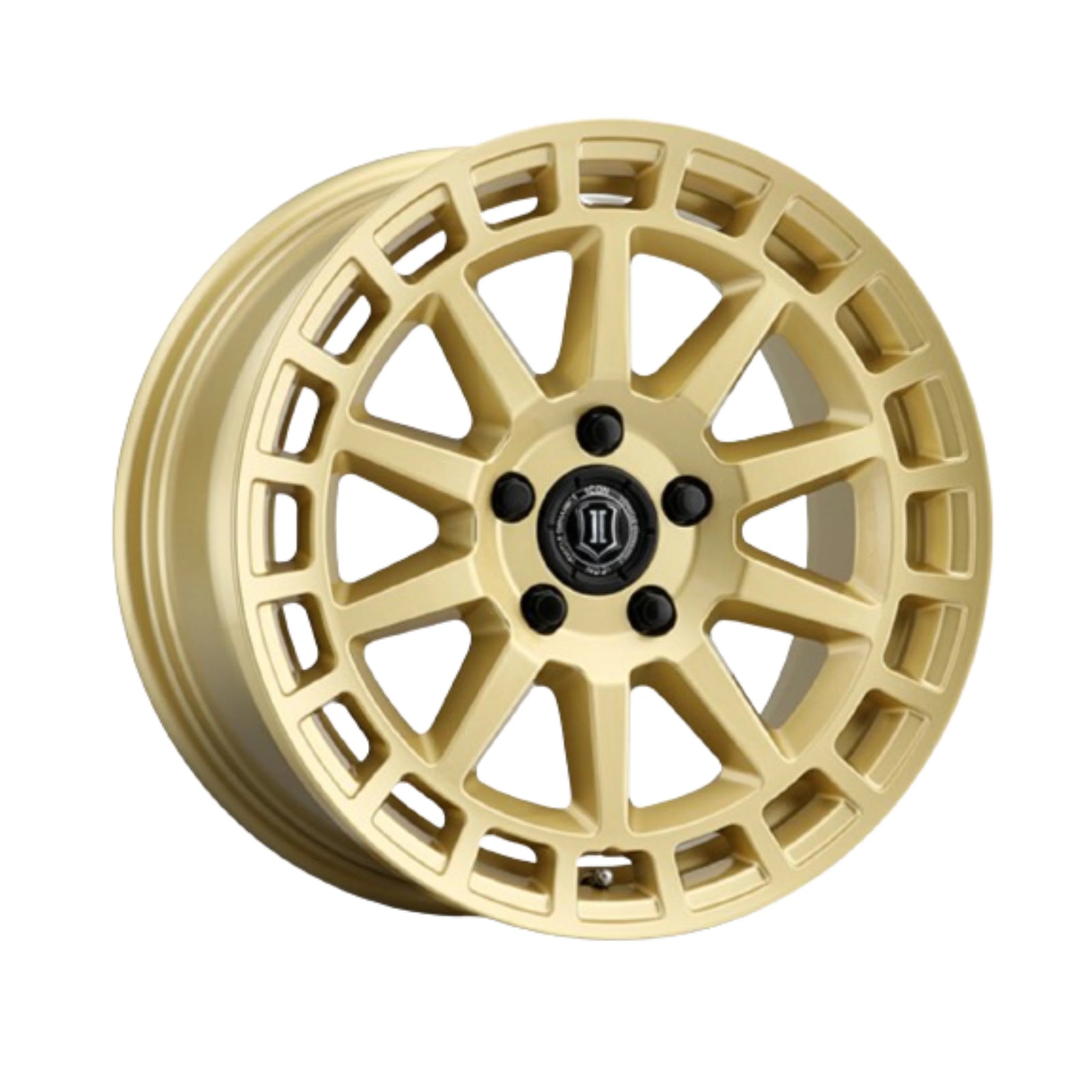 ICON ALLOYS | JOURNEY | GLOSS GOLD | 17x8 | 5x4.5 | 38 ET | 6" BS | High Road Suspension