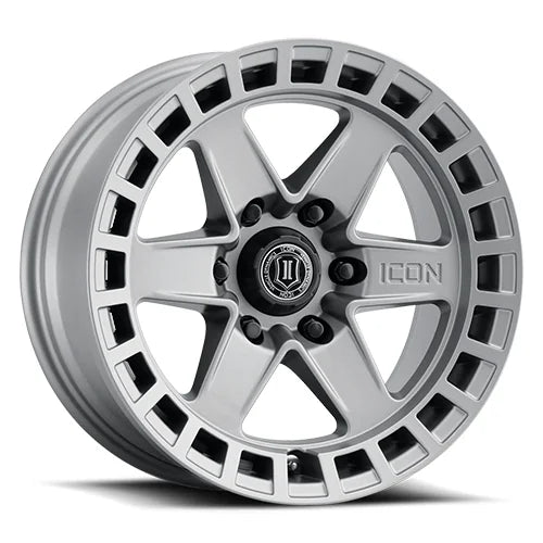 ICON ALLOYS | Raider | Titanium | 17x8.5 | 6x5.5 | 0 Offset | 4.75" BS | High Road Suspension