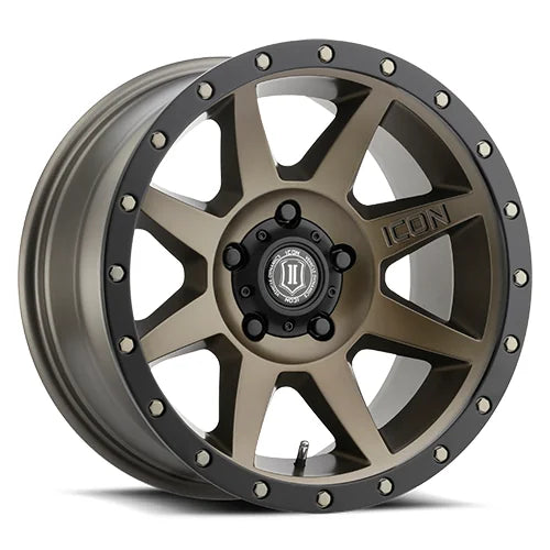 Icon Alloys | Rebound | Bronze | 17 x 8.5 | +25mm Offset | High Road Suspension
