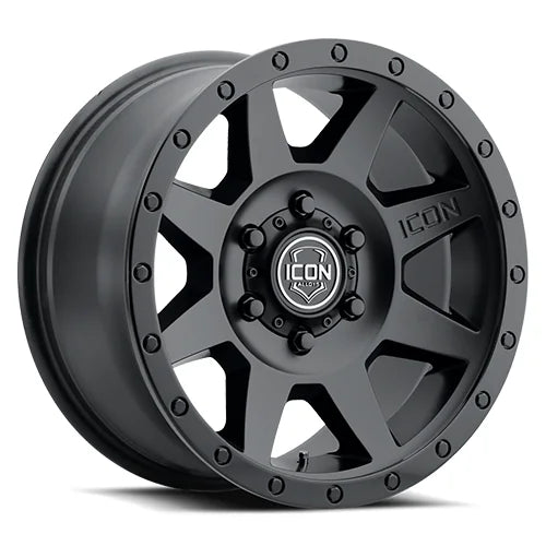 Icon Alloys | Rebound | Double Black | 20 x 9 | +16mm Offset | High Road Suspension