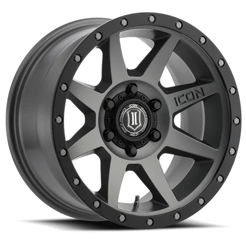ICON ALLOYS | REBOUND | TITANIUM | 20x9 | 6x5.5 | 0 Offset | 5" BS | High Road Suspension