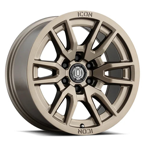 ICON ALLOYS | Vector 6 | Bronze | 17x8.5 | 6x5.5 | 0 Offset | 4.75" BS | High Road Suspension