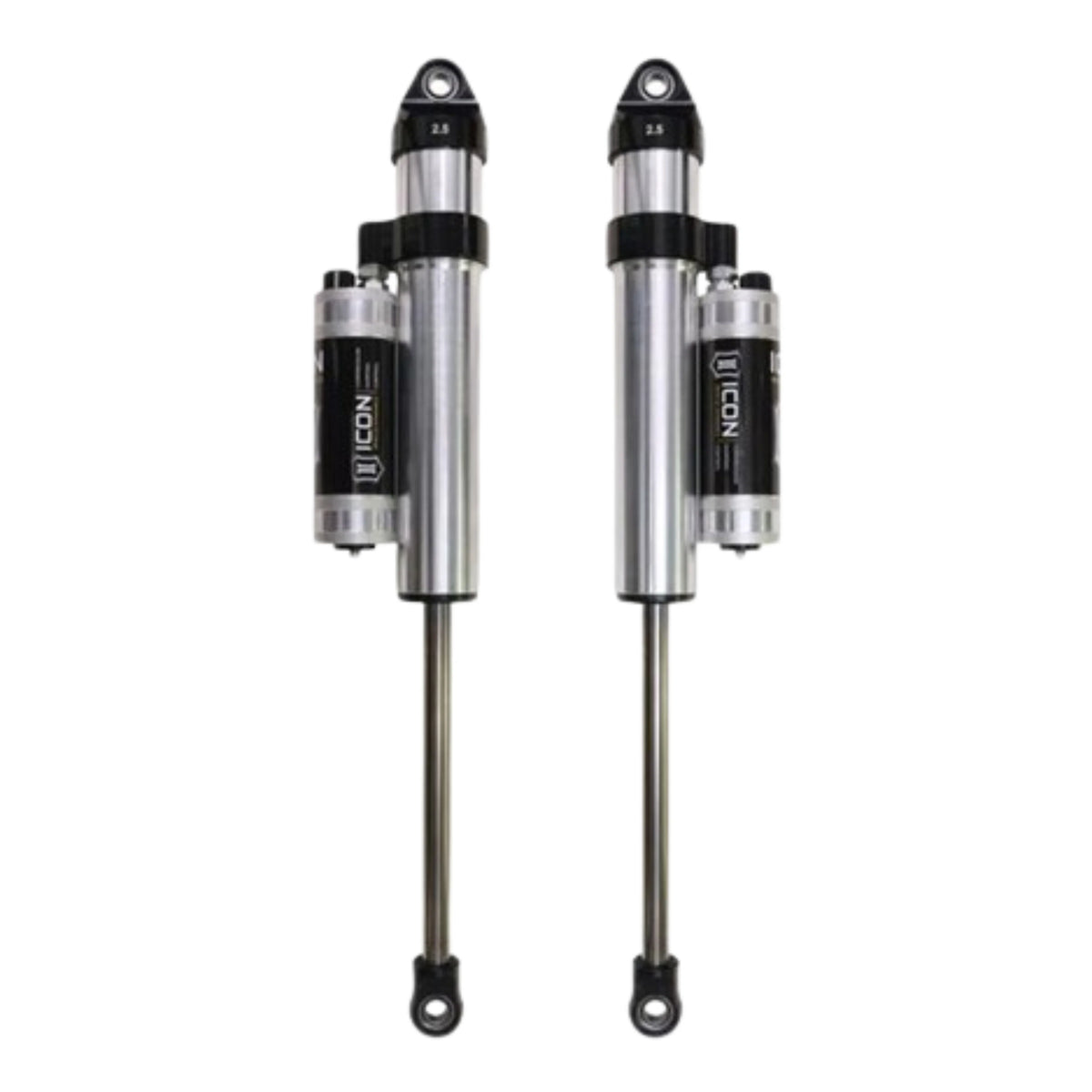 Icon | Front 2.5" | VS Long Travel Piggyback Reservoir Secondary Shocks | 4Runner, FJ, or Tacoma | 59701CP-CB – View 2 | High Road Suspension