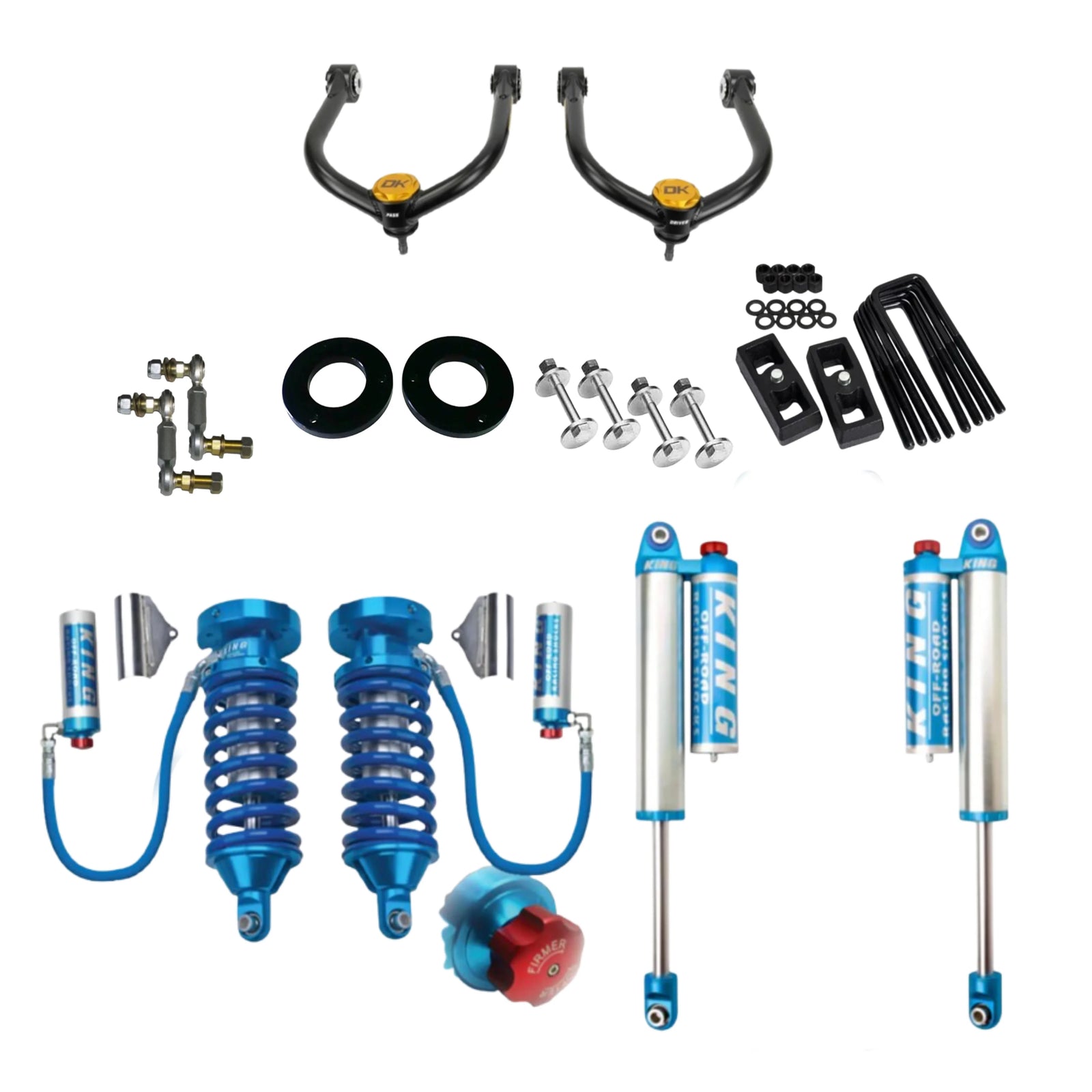 King/Dirt King | 3" Lift Kit w/Dampening Adjustment Knobs | Nissan Titan 2016-2024 | Luxury | High Road Suspension
