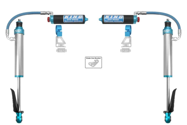 KING | External Reservoir Rear Shocks w/Dampening Knobs | 2.5" Body | 2024+ Toyota Tacoma | High Road Suspension