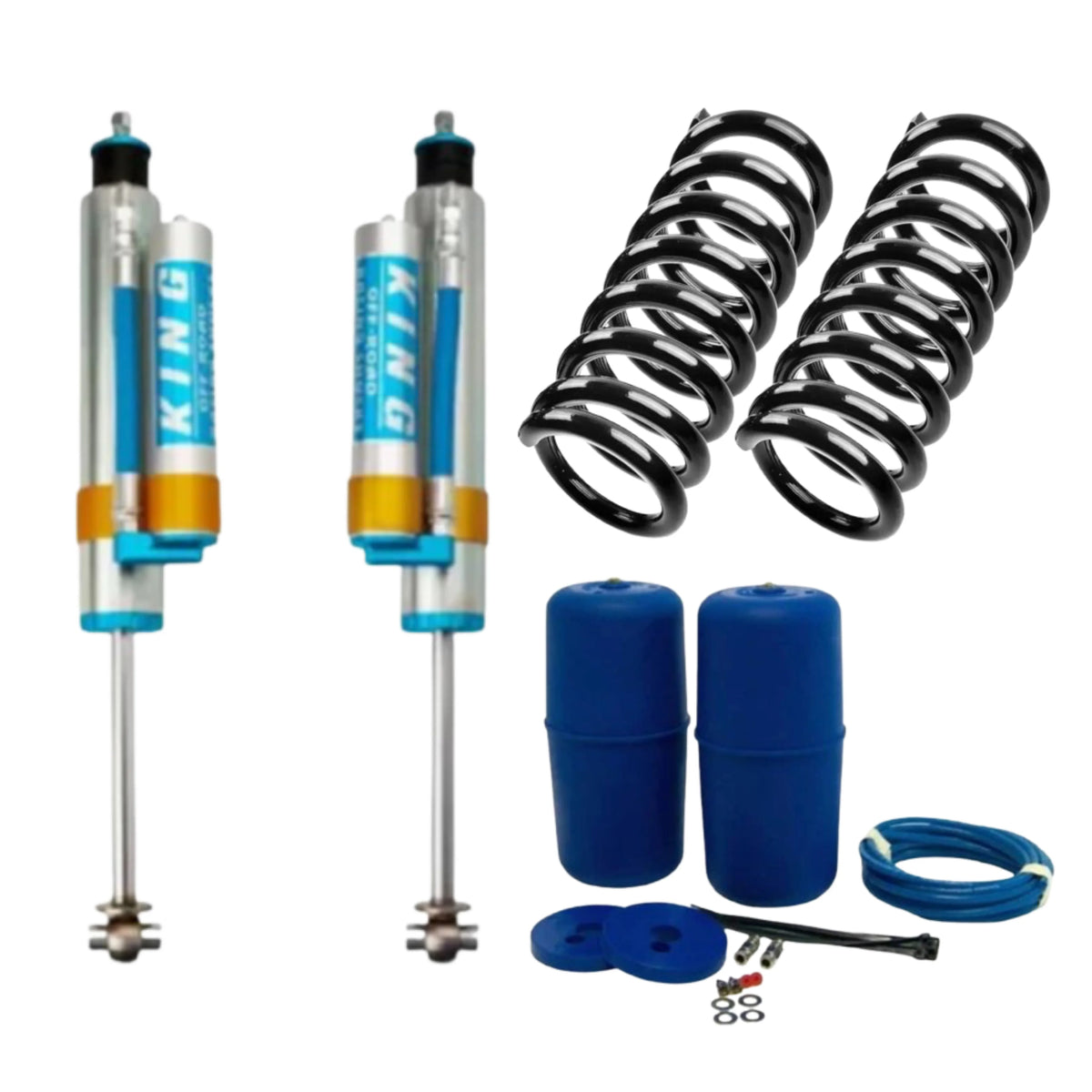 King Rear Air Shock Delete Kit w/Aftermarket Air Ride | 2017-2024 Nissan Armada | 2011-2014 Infiniti QX56 | 2014-2024 Infiniti QX80 | Luxury | High Road Suspension