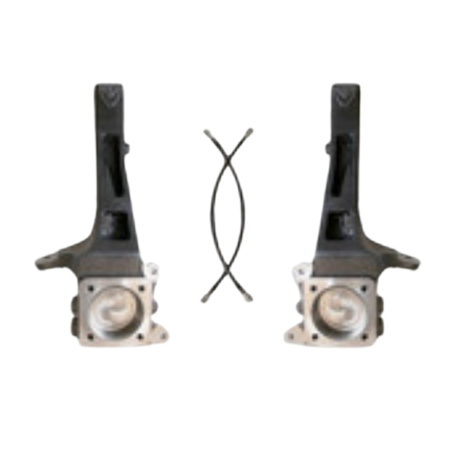 Maxtrac 4" Front Lift Spindles W/Steel Braided Brake Lines, 4Runner, FJ, or Lexus GX460 2WD | High Road Suspension