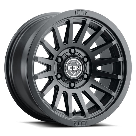 ICON ALLOYS | RECON SLX | SATIN BLACK | 17 x 8.5 | 6 x 5.5 | 0 Offset | 4.75" BS