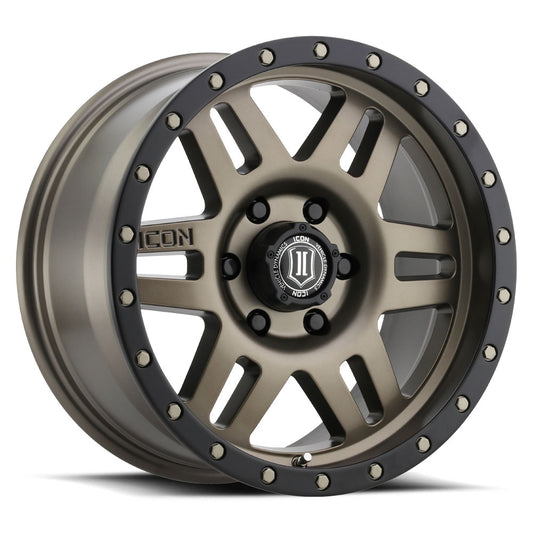 ICON ALLOYS | SIX SPEED | BRONZE | 17 x 8.5 | 6 x 5.5 | 0mm Offset | 4.75" BS