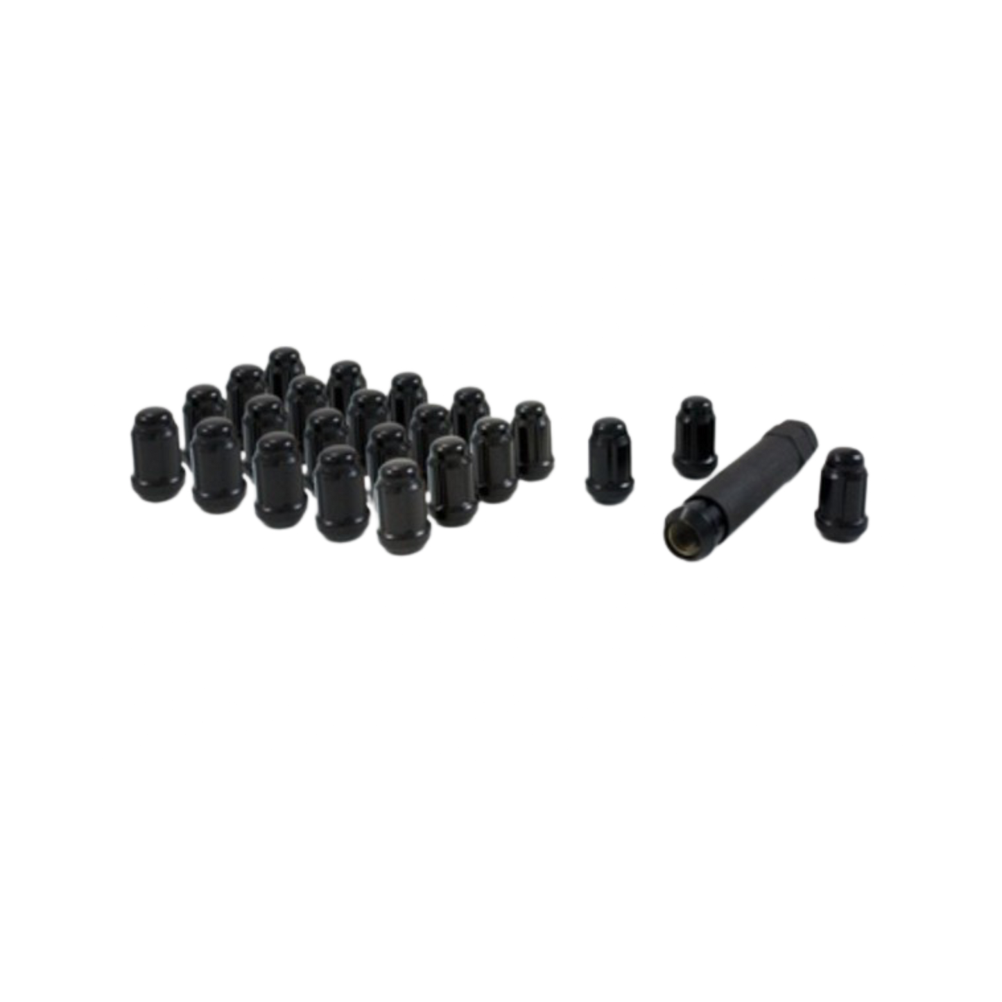 Gorilla Auto | Lug Nuts | 12x1.25/24 | Count w/Key | BLACK | (2004-2024) Nissan Titan, Armada, or Infiniti QX56