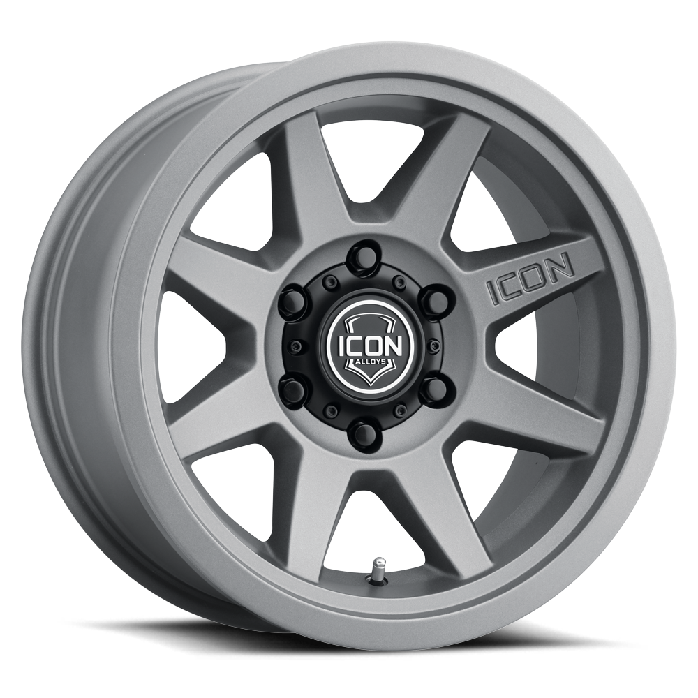 ICON ALLOYS | REBOUND SLX | CHARCOAL | 17 x 8.5 | 6 x 5.5 | 0mm Offset | 4.75" BS