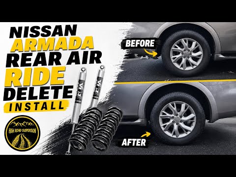 Fox Rear Air Shock Delete Kit | W/Aftermarket Air Ride | Nissan Armada, Infiniti QX56, and Infiniti QX80
