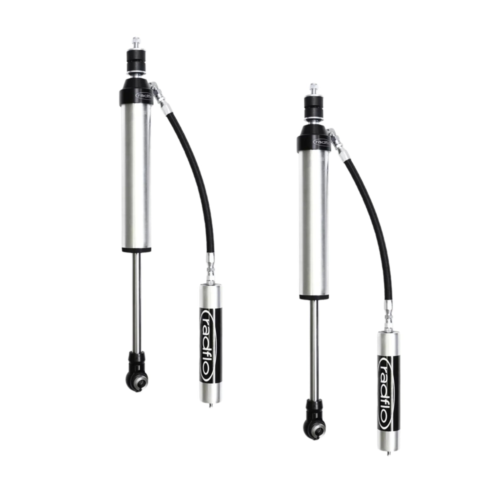 Radflo 2.5" Body Remote Reservoir Rear Shocks For 0-3" Lift | 17+ Armada | 11+ QX56 or 14+ QX80 | High Road Suspension