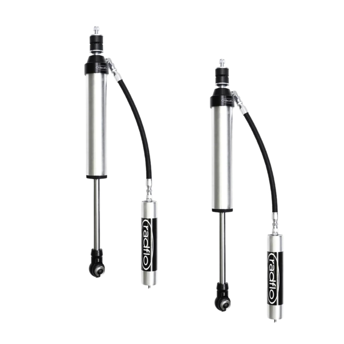 Radflo 2.5" Body Remote Reservoir Rear Shocks For 0-2" Lift | 2024+ Toyota Tacoma | High Road Suspension