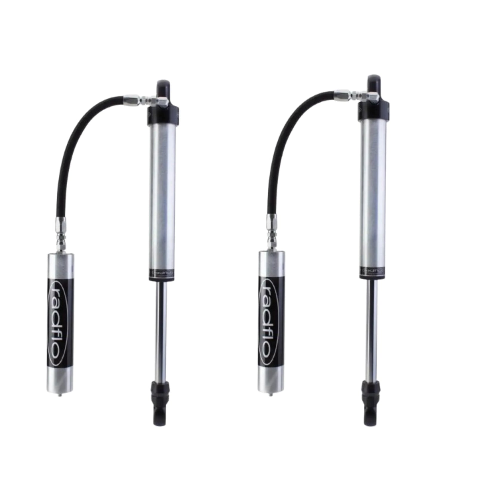 Radflo 2.5" Body Remote Reservoir Rear Shocks For 0-3" Lift | 2004-2015 Nissan Armada or 2004-2010 Infiniti QX56 | High Road Suspension