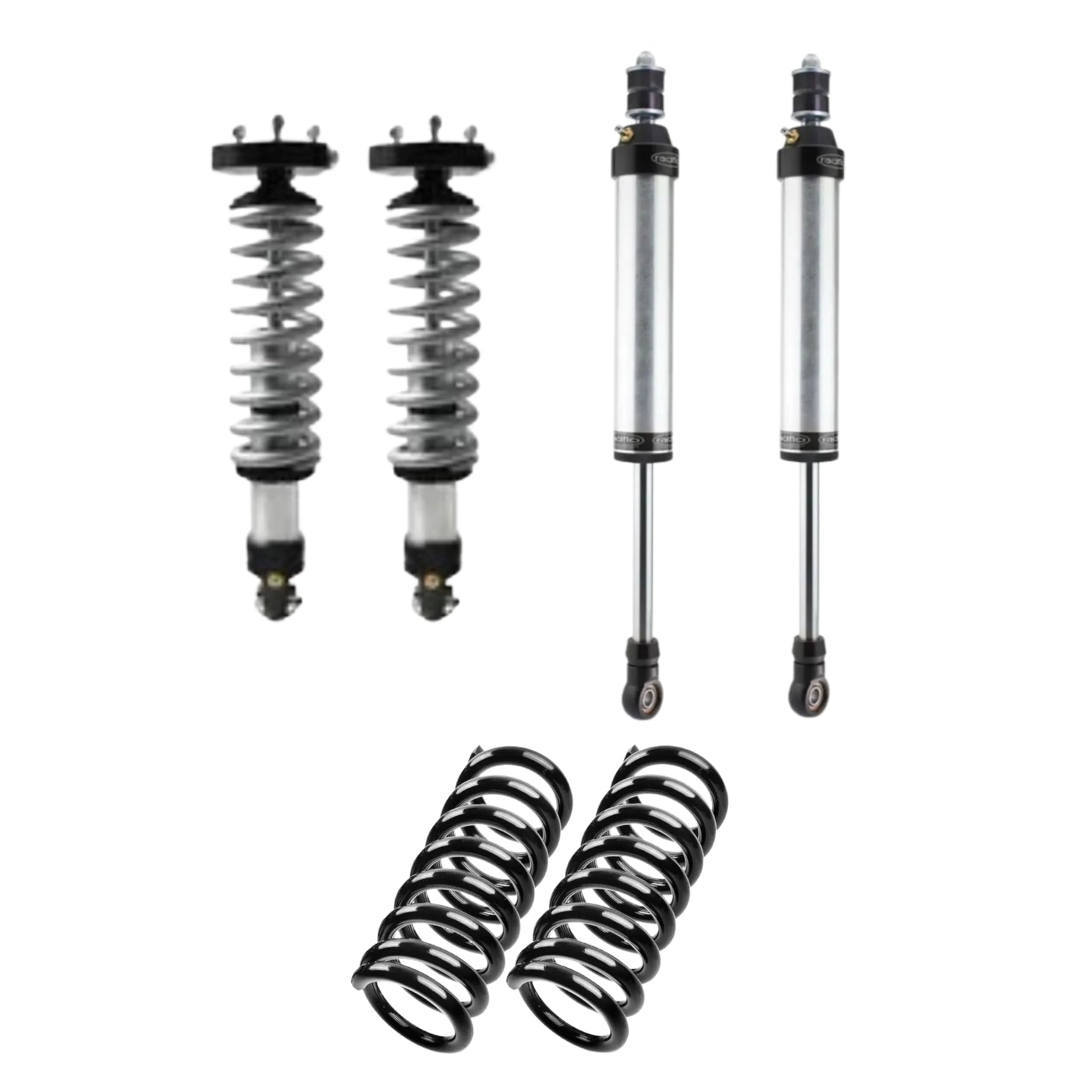 Radflo Shock Replacement Air Ride Delete Kit | 17+ Armada | 11+ QX | High Road Suspension