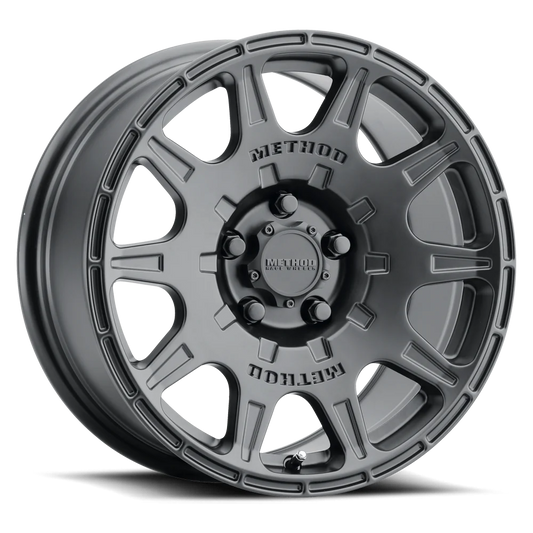 Method Wheels | Rally | 502 | Matte Black | 17x8 | 5x4.5 | 38 Offset | 6.10" BS