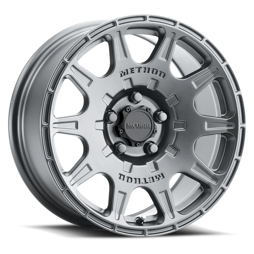 Method Wheels | Rally | 502 | Titanium | 17x8 | 5x4.5 | 38 Offset | 6.10" BS