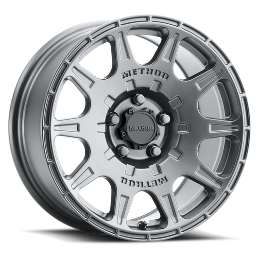 Method Wheels | Rally | 502 | Titanium | 17x8 | 5x4.5 | 38 Offset | 6.10" BS