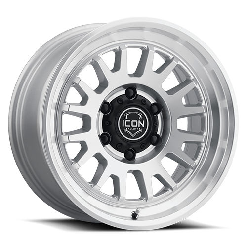 ICON ALLOYS | Anza | Silver Machined | 17x8.5 | 6x5.5 | 0 Offset | 4.75" BS