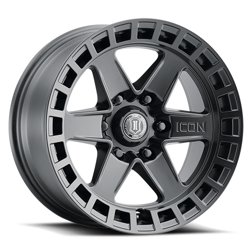 ICON ALLOYS | Raider | Satin Black | 17x8.5 | 6x5.5 | 0 Offset | 4.75" BS