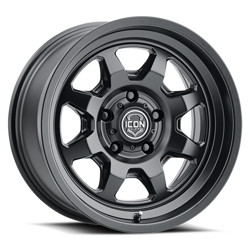 ICON ALLOYS | Nuevo | Satin Black | 17x8.5 | 6x5.5 | 0 Offset | 4.75" BS